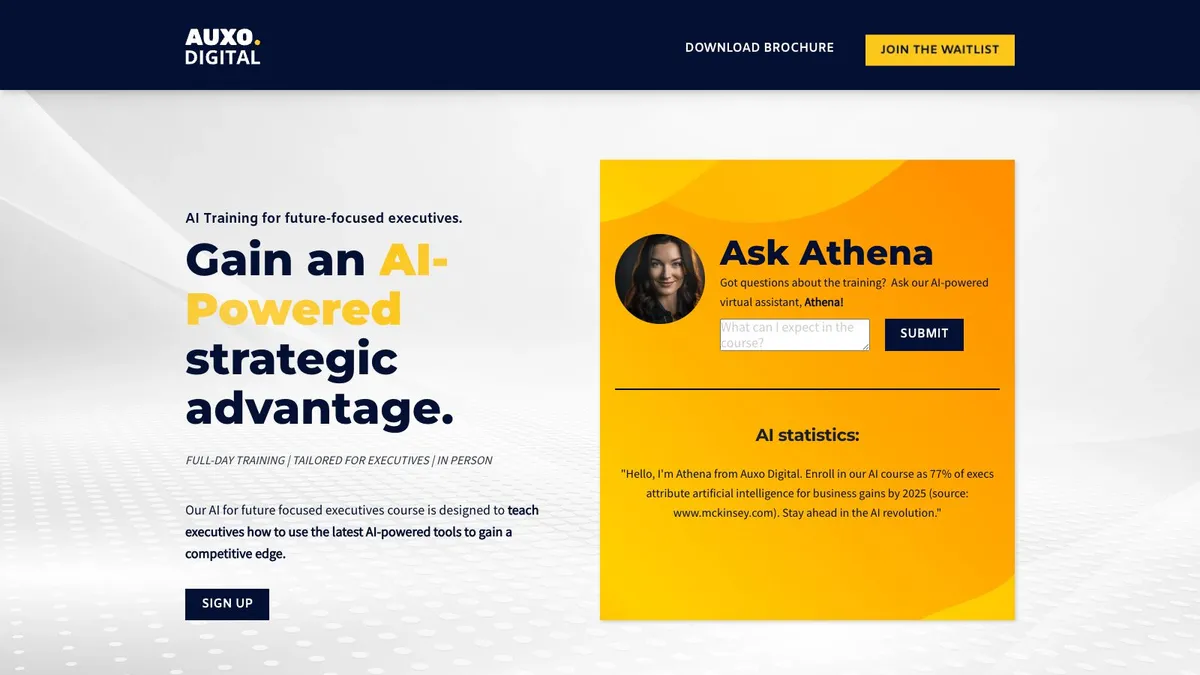 Screenshot of AI for Executives