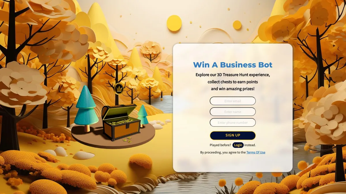 Screenshot of The 3D Treasure Hunt